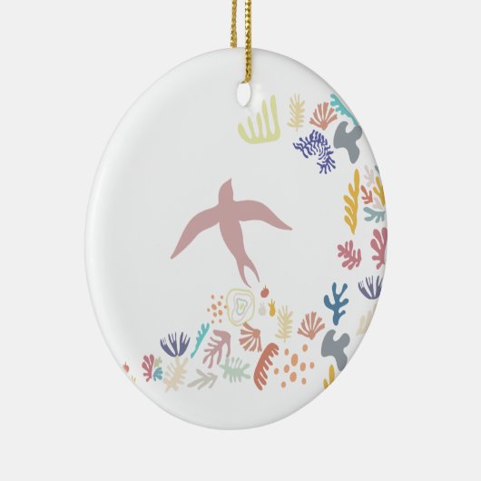 Dove Matisse Art Elements Keramisch Ornament (Rechts)
