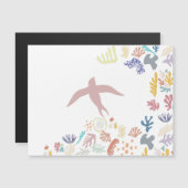 Dove Matisse Art Elements Magnetische Uitnodiging (Voorkant / Achterkant)