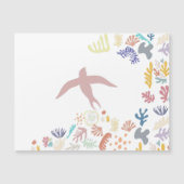 Dove Matisse Art Elements Magnetische Uitnodiging (Voorkant)
