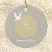 Dove Memorial Kerstornament - In onze harten Keramisch Ornament