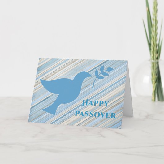 Dove met Branch, Happy Passover Kaart (Voorkant)
