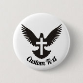 Dove met Cross Button (Voorkant)