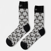 Dove met Cross Pattern Socks Sokken (Links)