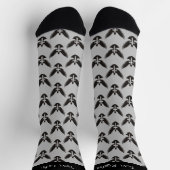 Dove met Cross Pattern Socks Sokken (Top)