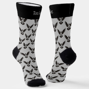 Dove met Cross Pattern Socks Sokken