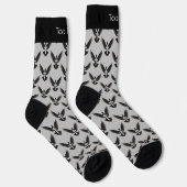 Dove met Cross Pattern Socks Sokken (Rechts)