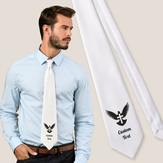 Dove met Cross Stropdas