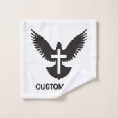 Dove met kruis bad handdoek (Wasdoekje)