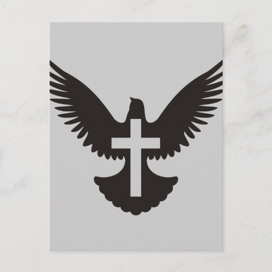 Dove met kruis briefkaart (Voorkant)