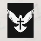 Dove met kruis briefkaart (Voorkant)