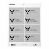 Dove met kruis etiket (Full Sheet)