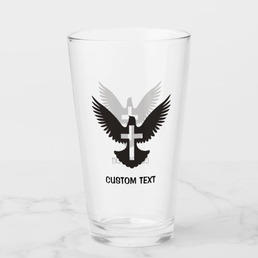 Dove met kruis glas (Voorkant)