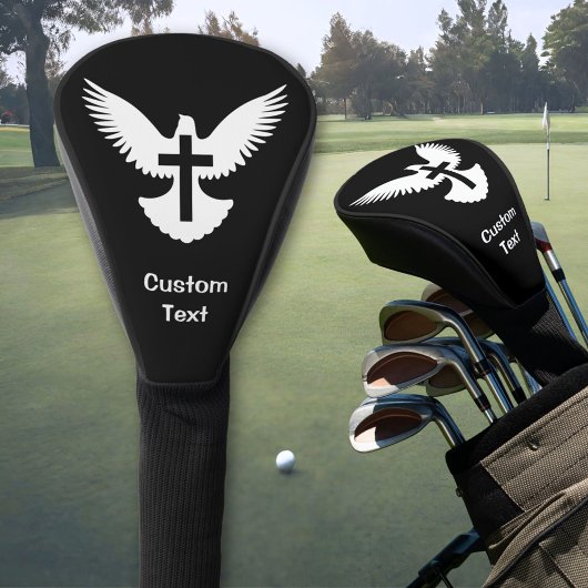 Dove met kruis golfheadcover