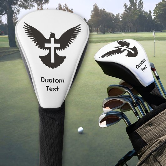 Dove met kruis golfheadcover