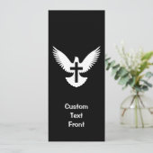 Dove met kruis kaart (Staand voorkant)