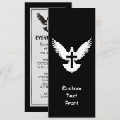 Dove met kruis kaart (Voorkant / Achterkant)