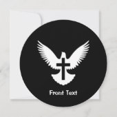 Dove met kruis kaart (Voorkant)