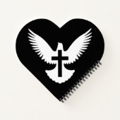 Dove met kruis notitieboek (Achterkant)