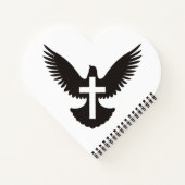 Dove met kruis notitieboek (Achterkant)
