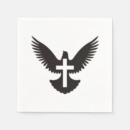 Dove met kruis servet (Voorkant)