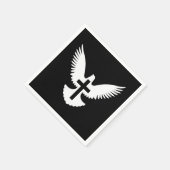 Dove met kruis servetten (Hoek)