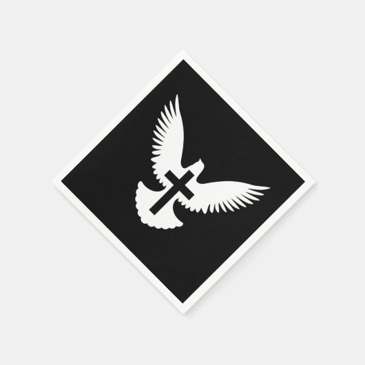 Dove met kruis servetten (Hoek)