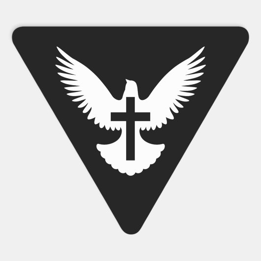 Dove met kruis sticker