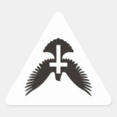 Dove met kruis sticker (Voorkant)