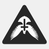 Dove met kruis sticker (Voorkant)