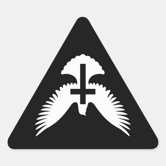 Dove met kruis sticker (Voorkant)