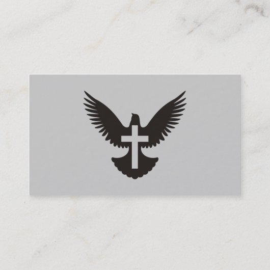 Dove met kruis visitekaartje (Achterkant)