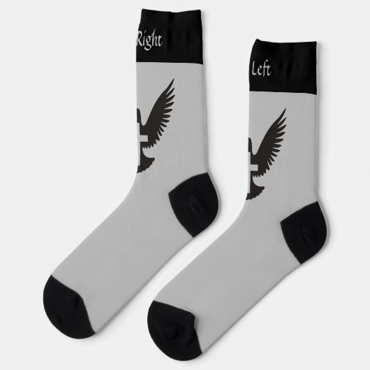 Dove met kruissockets sokken (Links)