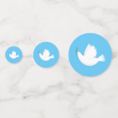 Dove met olijftak confetti (Achterkanten)