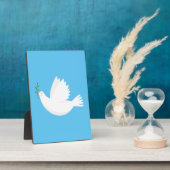 Dove met olijftak fotoplaat (Zijkant)