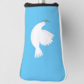 Dove met olijftak golfheadcover (Draai 90)