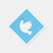 Dove met olijftak servet (Hoek)