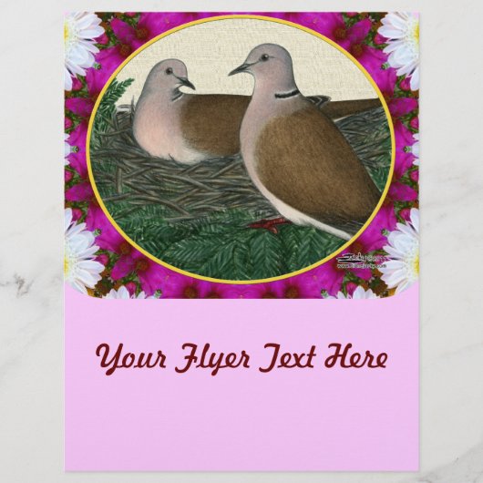Dove Nest en Flowers Flyer (Voorkant)