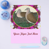 Dove Nest en Flowers Flyer (Enkel)