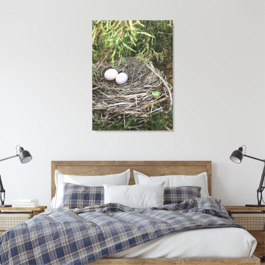 Dove Nest op canvas (Insitu (Slaapkamer))