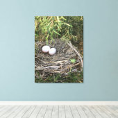 Dove Nest op canvas (Insitu (Houten vloer))
