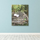 Dove Nest op canvas Afdruk (Insitu (Houten vloer))