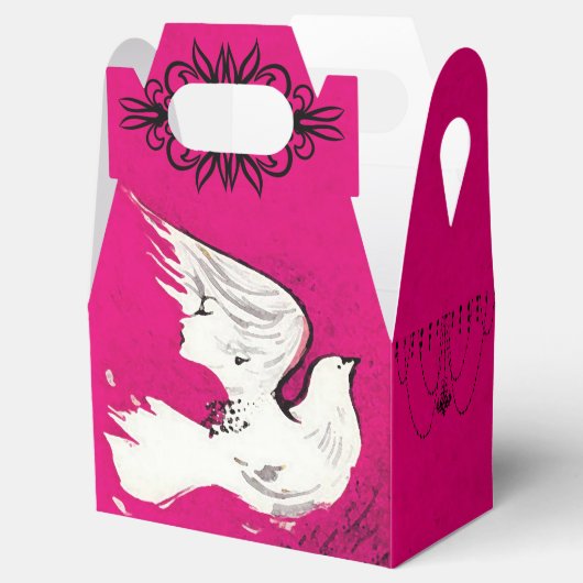 Dove of a Woman - Favor Box Bedankdoosjes (Geopend)