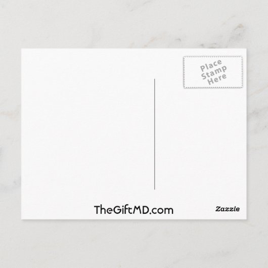 Dove of Hope Blue Ribbon - Colon Cancer Briefkaart (Achterkant)