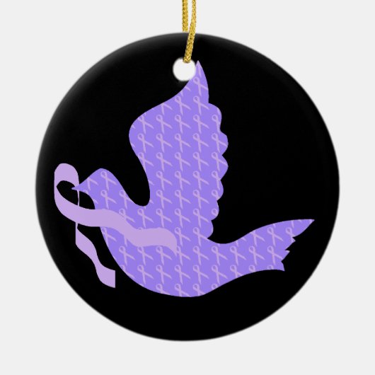 Dove of Hope Periwinkle Ribbon - Stomach Cancer Keramisch Ornament (Voorkant)