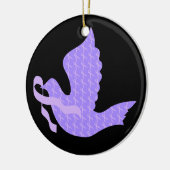 Dove of Hope Periwinkle Ribbon - Stomach Cancer Keramisch Ornament (Links)