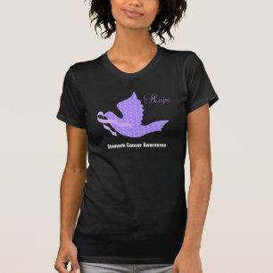 Dove of Hope Periwinkle Ribbon - Stomach Cancer T-shirt