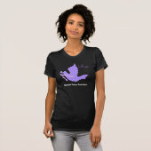 Dove of Hope Periwinkle Ribbon - Stomach Cancer T-shirt (Voorkant volledig)