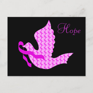 Dove of Hope Pink Ribbon - Breast Cancer Briefkaart