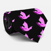 Dove of Hope Pink Ribbon - Breast Cancer Stropdas (Opgerold)