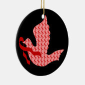 Dove of Hope Red Ribbon - AIDS & HIV Keramisch Ornament (Rechts)